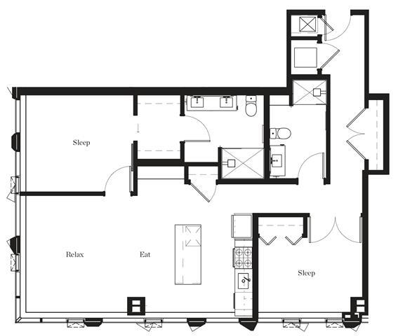 Floorplan - The Residences at Rainier Square