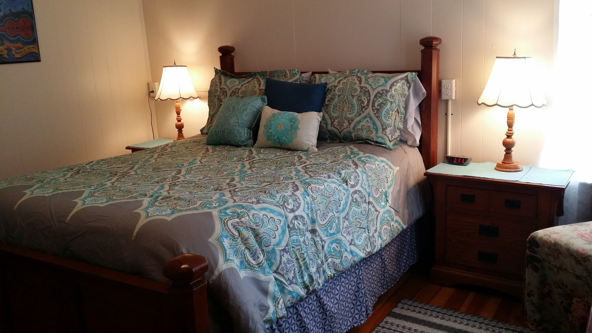 Back bedroom - queen size bed shown in photos but not included with the rental - 607 Harrison Ave