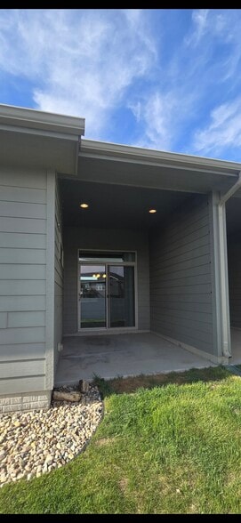 Spacious Covered Patio accessed from Dining Area on Back Side of Twin Home. - 3511 E Bison Trl