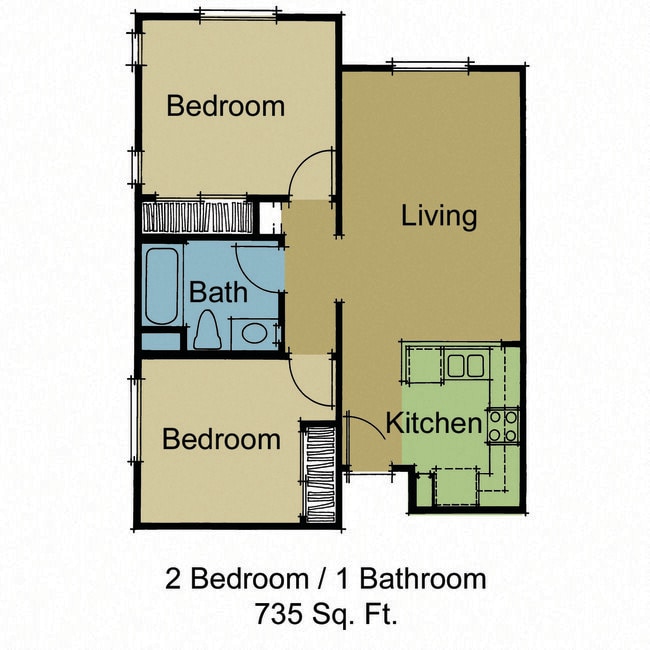 Floorplan - Vintage Hills Senior Apartments | Affordable Apartments 55+