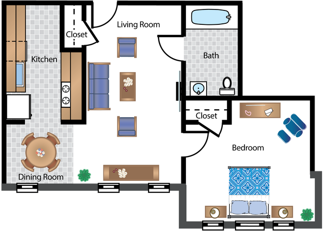 Floorplan - Archer Apartments