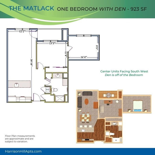 Floorplan - Harrison Hill Apartments