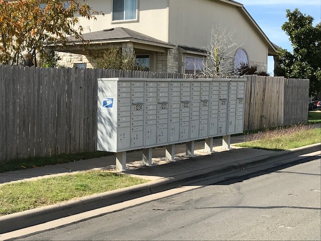 HOA mailboxes - 6524 Cold Water Dr