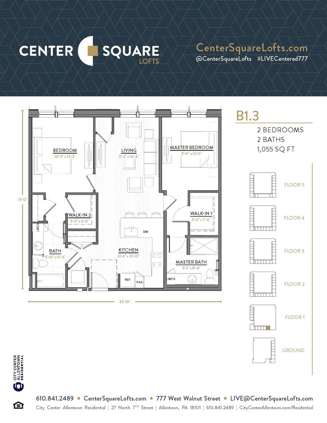 Floorplan - Center Square Lofts West