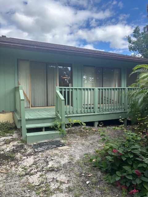 View of Back Deck from Yard - 149 Club House Blvd