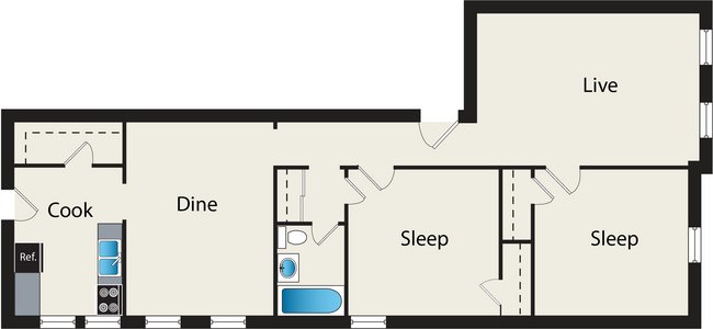 Floorplan - Reside at 849