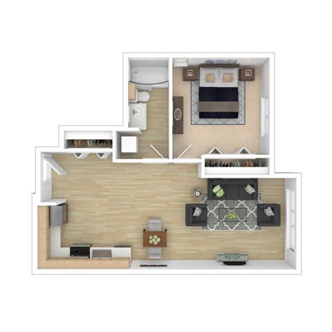 Floorplan - The Noble Apartments