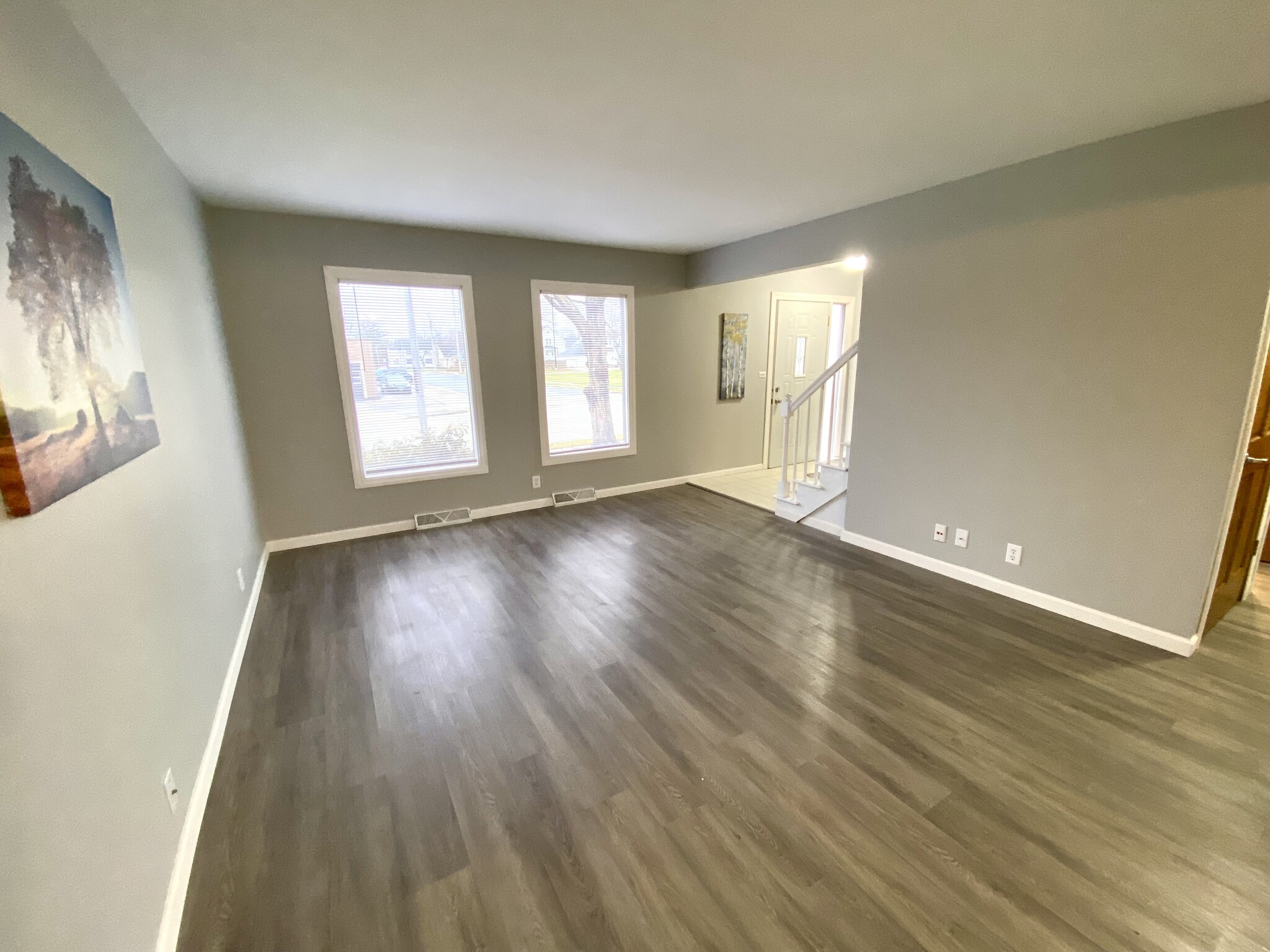 Bright Sunny Living Room with New Luxury Vinyl Flooring - N89W15976 Main St