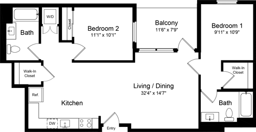 Floorplan - One Henry Adams