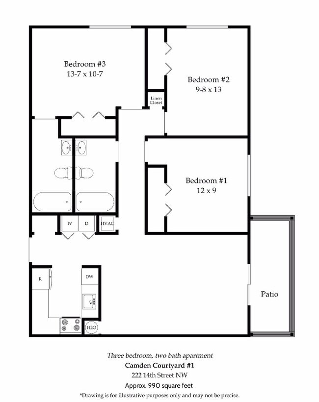 Floorplan - Camden Courtyard