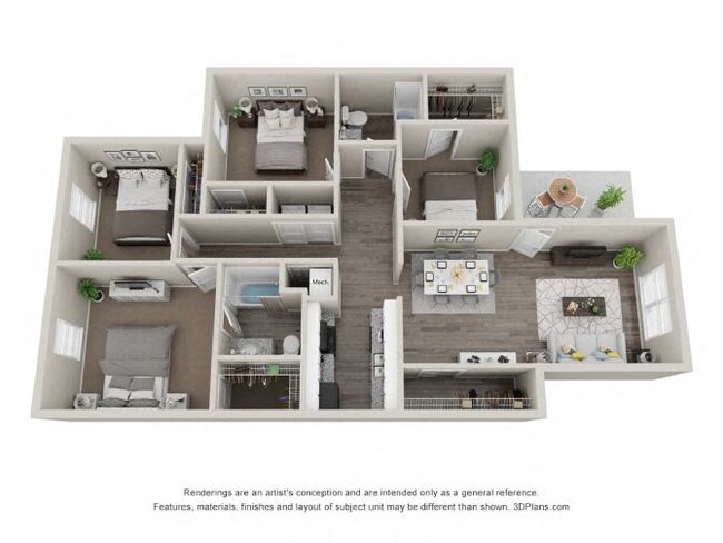 Floorplan - The Life at Belhaven Place