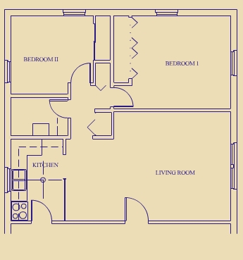 2BR/1BA - Maurette Manor Apartments