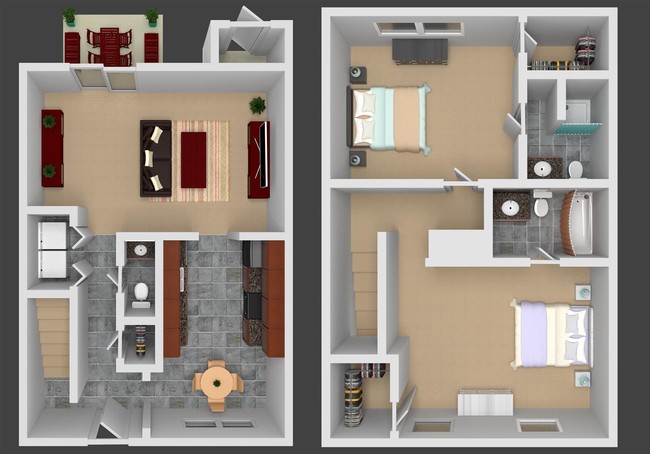 Floorplan - College Square at Harbour View Townhomes