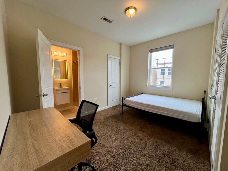 Bedroom 1 with private bathroom - 1704 Cecil B Moore Ave