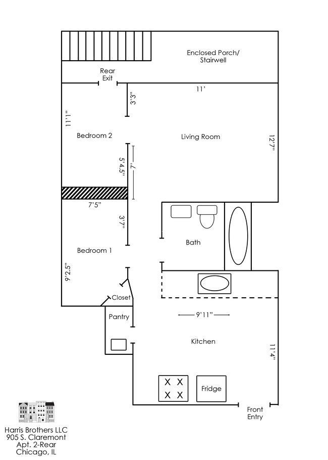 Floorplan - Harris Point Chicago