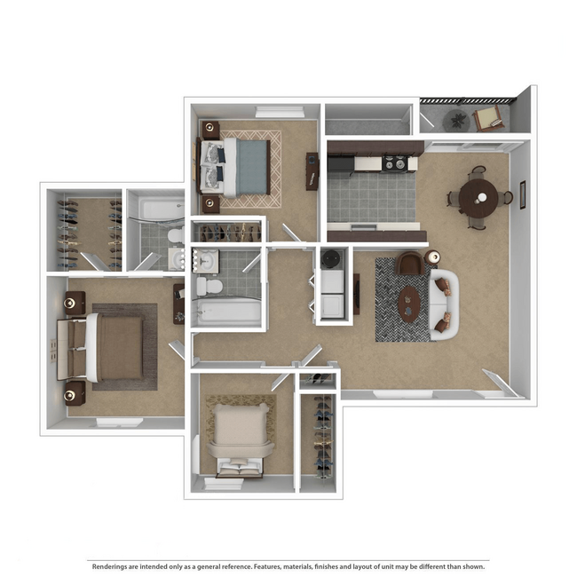 Floorplan - Willamette Falls Court Apartments