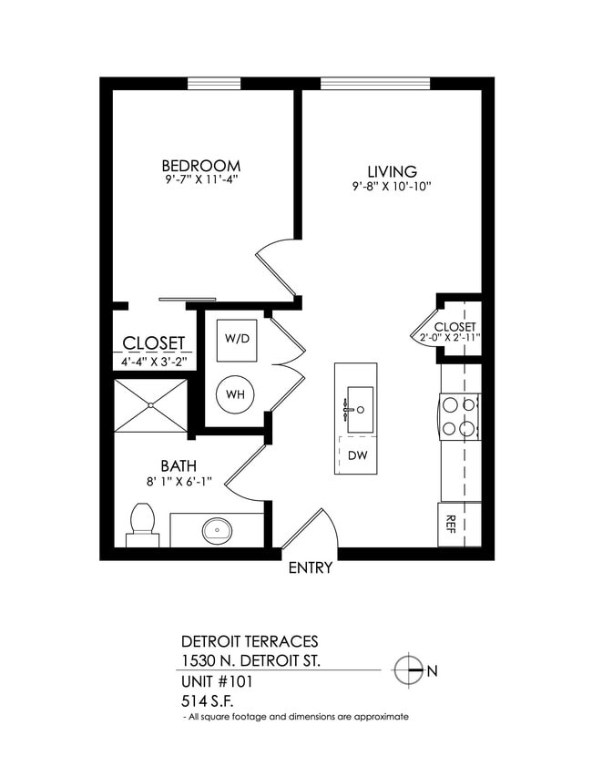Floorplan - Detroit Terraces