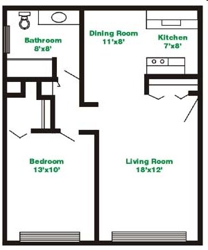 1BR/1BA - Luna Apartments