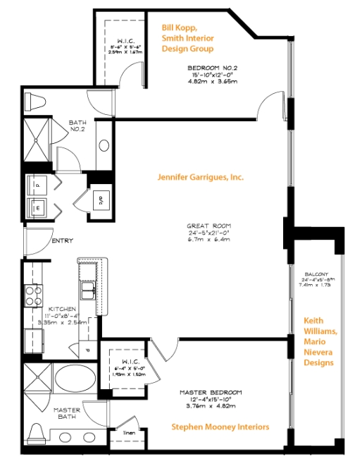 2BR/2BA - City Place South Tower