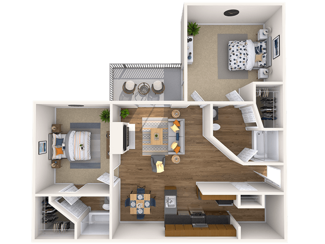 Floorplan - Abbotts Run Apartment Homes