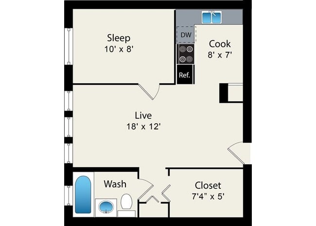Floorplan - Reside on Clarendon