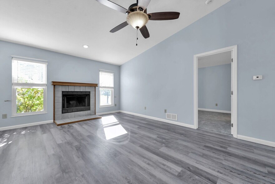 Living Room with Fireplace - 4932 Drayton Rd