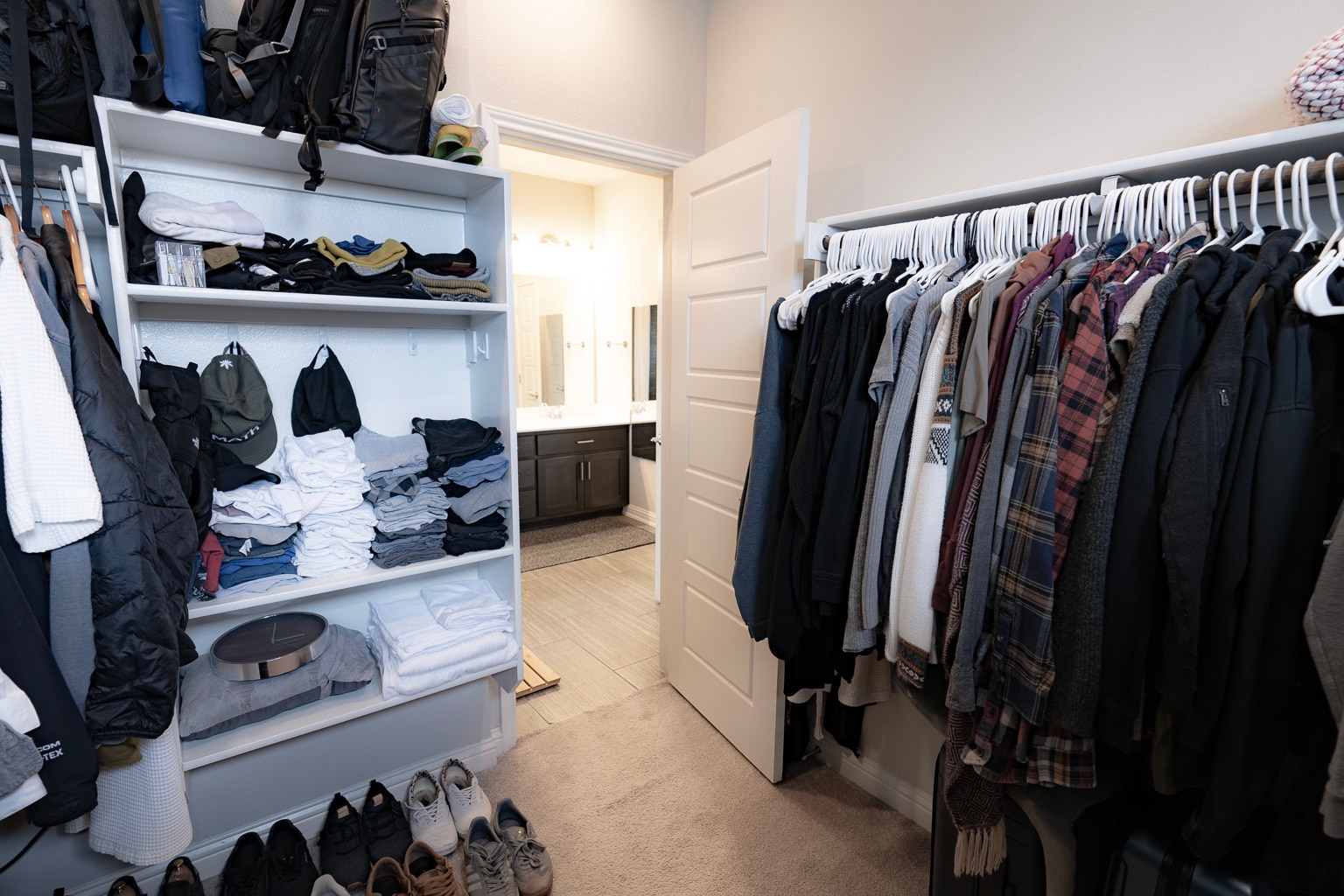 Walk-in closet with built in storage system - 1711 Arcilla St