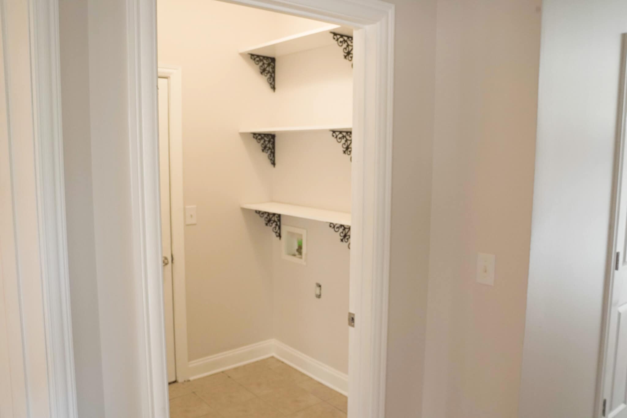 First Floor - Laundry Room with Washer and Dryer Hookup, Closet and Food Storage - 393 Hays Blvd
