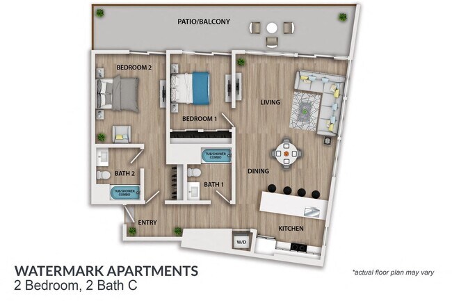 Floorplan - Watermark Apartments