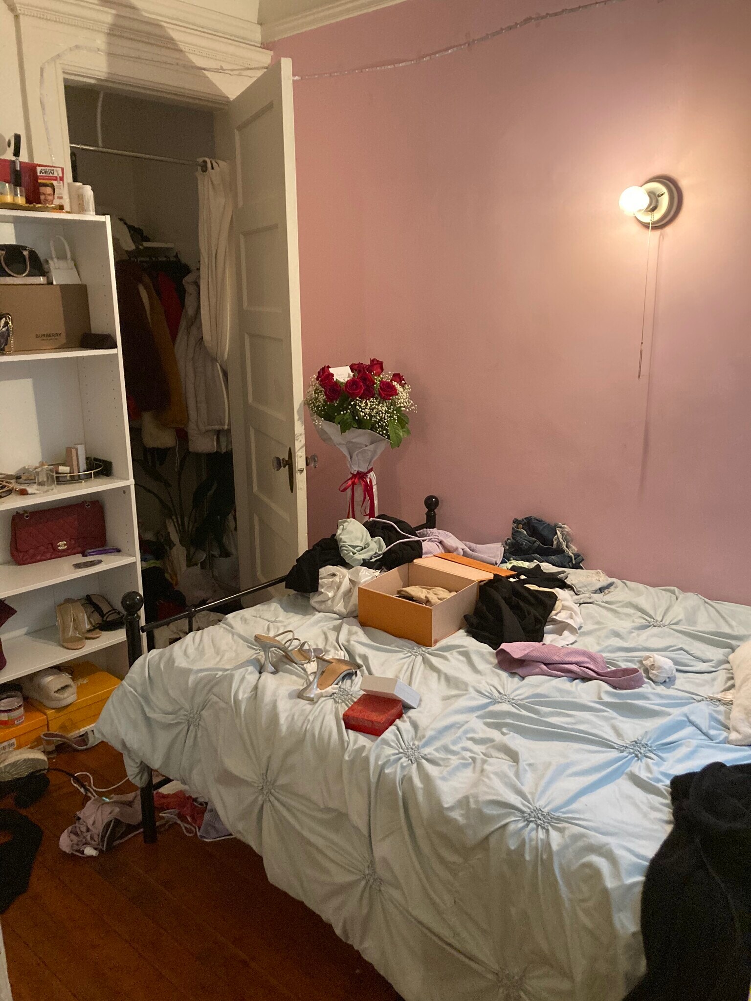 small bedroom with closet - 1251 Masonic Ave
