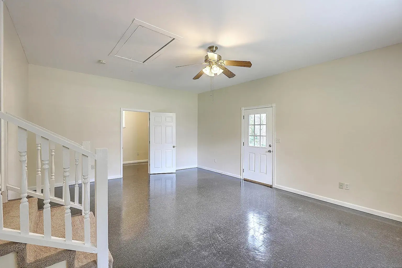 Enclosed Garage and Common area - 106 Mayrant St