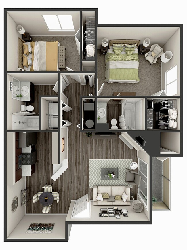 Floorplan - Deer Crest Apartments