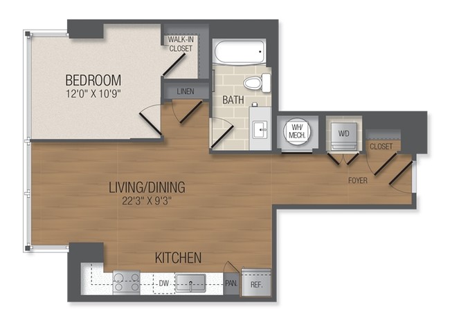 Floorplan - The Acadia at Metropolitan Park