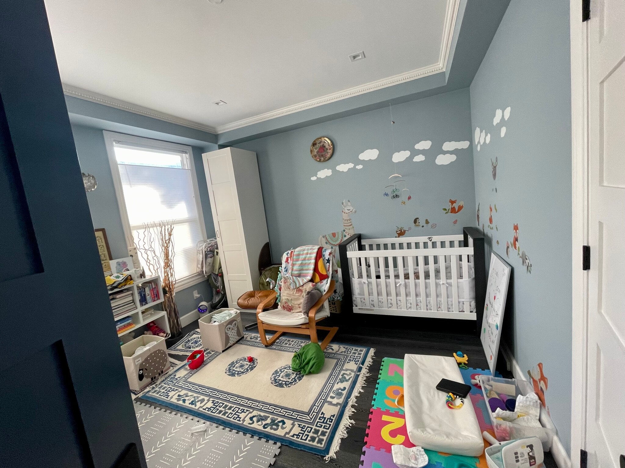 2nd bedroom- large enough for a queen bed but currently a nursery. - 836 N Point St