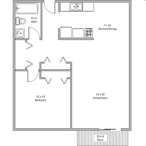 1BR/1BA - 10000 Nicollet