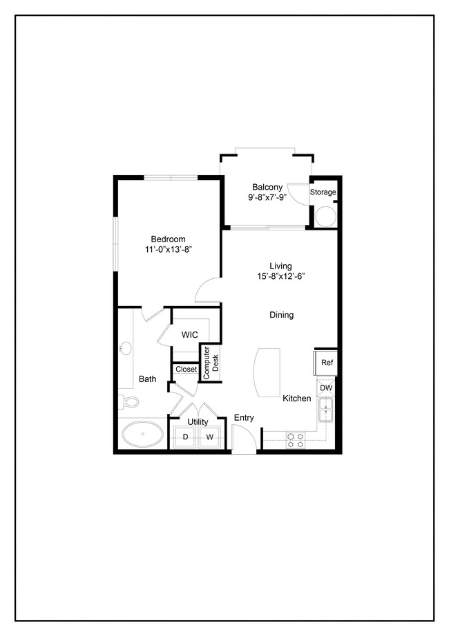 Floorplan - Azure Apartment Homes