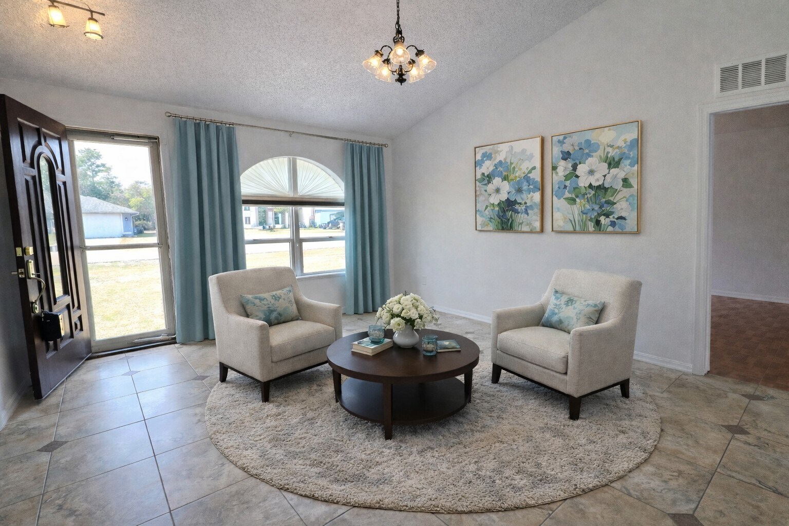 Formal Living Virtually Staged - 1699 Landfair Ave