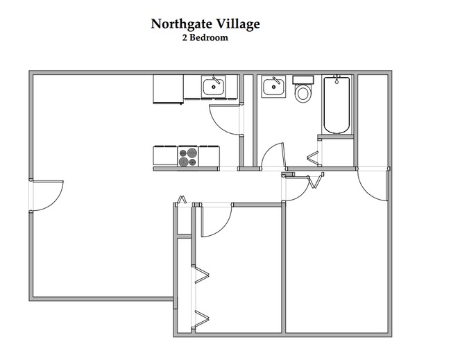 2BR/1BA - Northgate Village