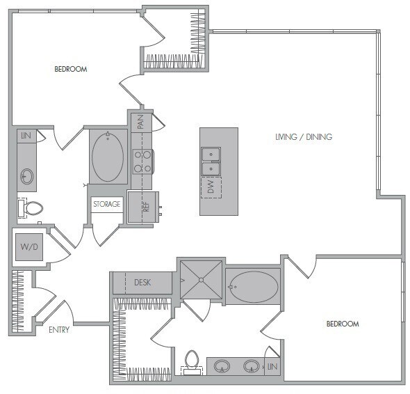 Floorplan - 1000 Grand by Windsor