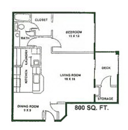 1BR/1BA - Northway Pines Apartments