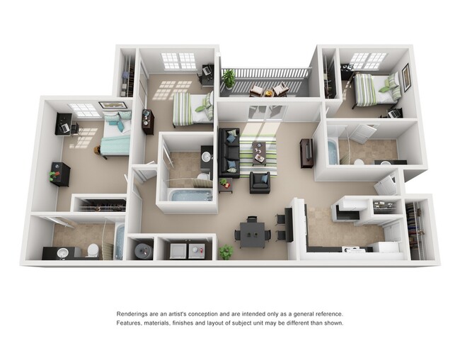 Nevada 3D Floorplan - Lodge on the Trail