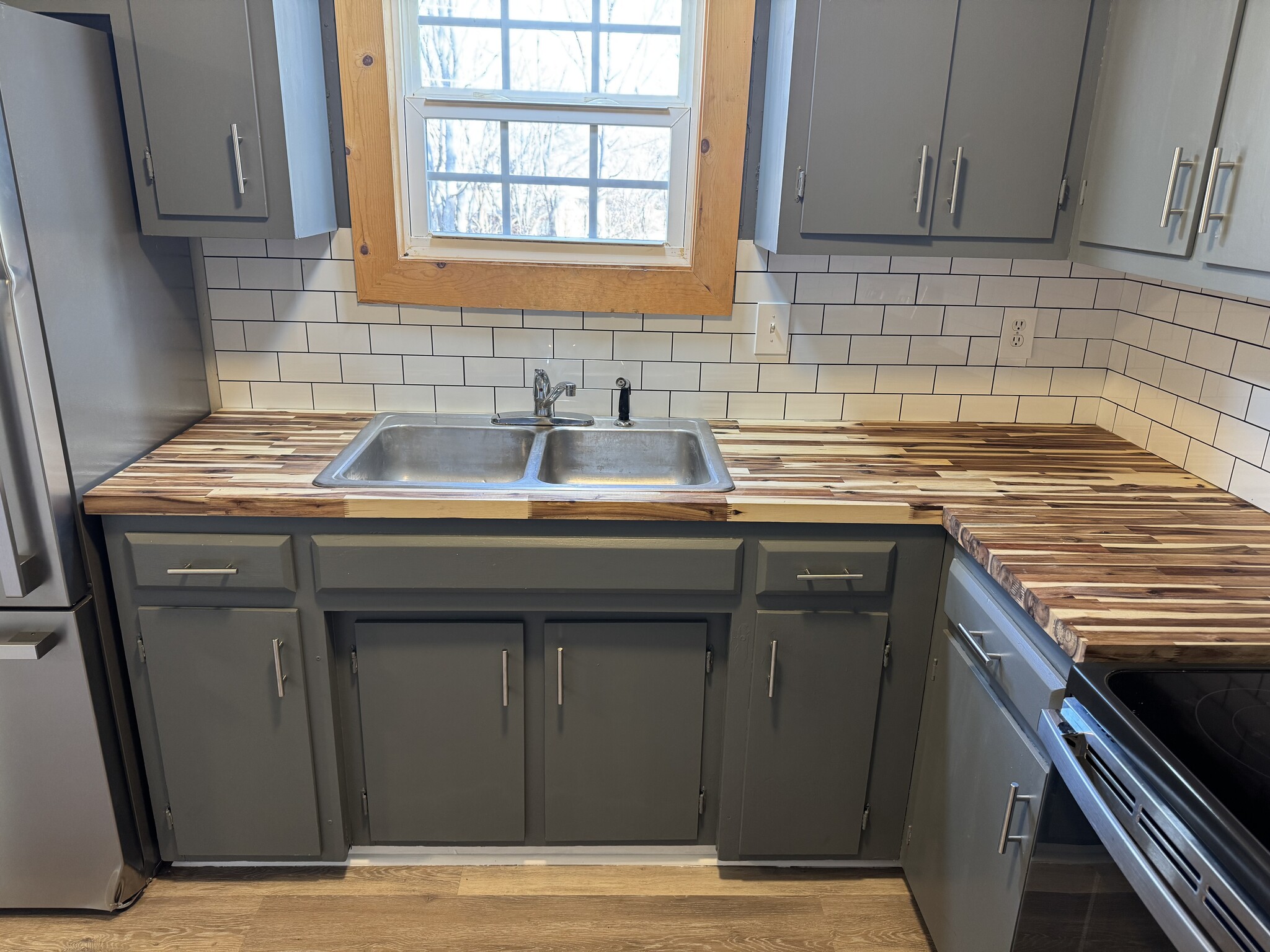 New butcher block countertops - 143 E Cheryl Ln