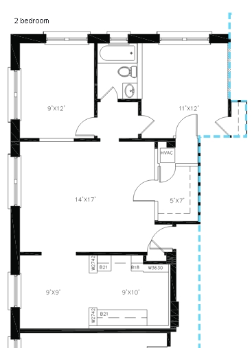 2BR/1BA - 4616 Lindell Blvd. (Carleton Apt)