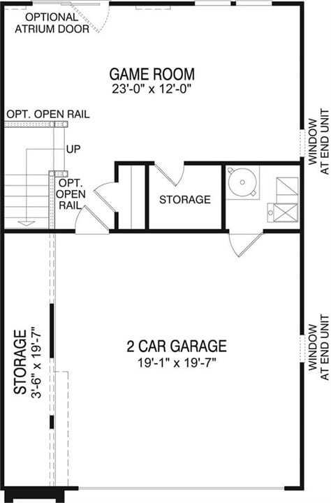 First Floor - Floor plans are correct to scale but reversed - 1736 Beacon Ln