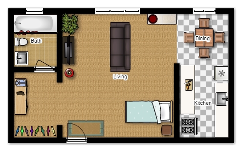 Studio - Bradley Apartments