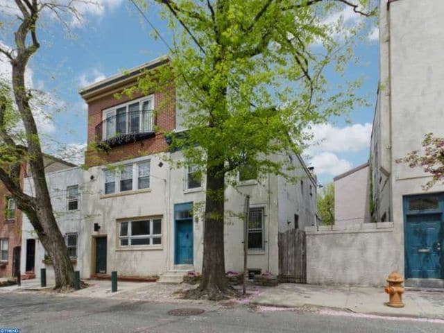 Outside of home (blue door) - 2201 Naudain St