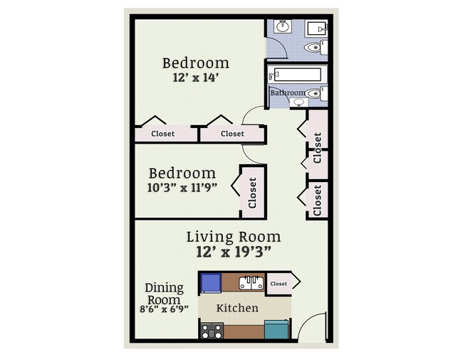 2 Bedroom | 2 Bathroom - Summit Gardens