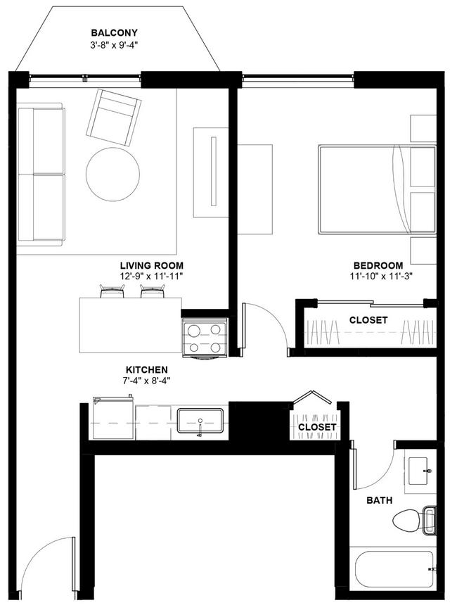 Floorplan - 1250 Lasalle