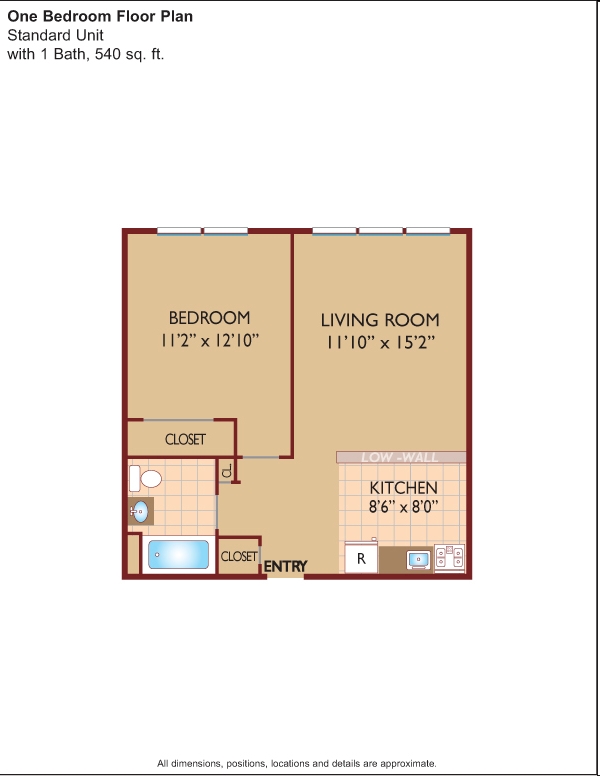 1BR/1BA - Harwood Homes