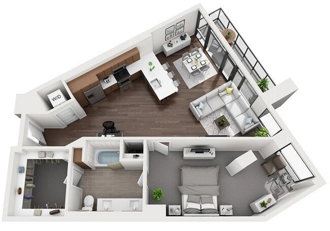 Floorplan - 1000 Speer by Windsor